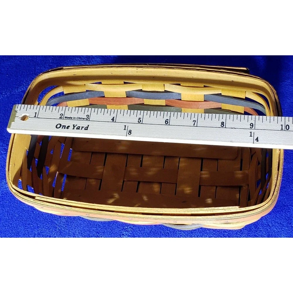 Longaberger 1998 SHADES OF AUTUMN BAKER'S BOUNTY Basket, Liner and Protector